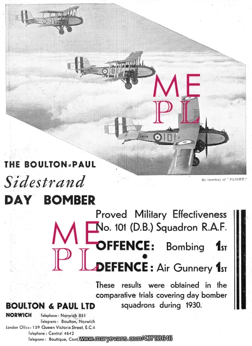 : Boulton & Paul Sidestrand : Boulton & Paul Sidestrand