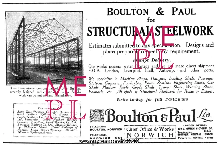 : Boulton & Paul Structural Steelwork : Boulton & Paul Structural Steelwork