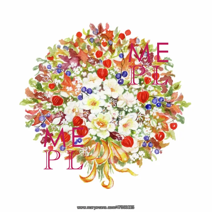  : Bouquet of Chinese Lanterns and Berries