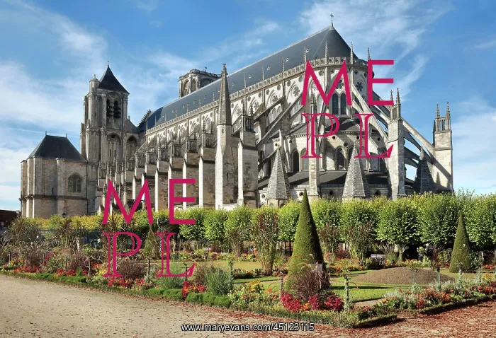 : Bourges Cathedral, Bourges, Centre Val de Loire, France : Bourges Cathedral, Bourges, Centre Val de Loire, France