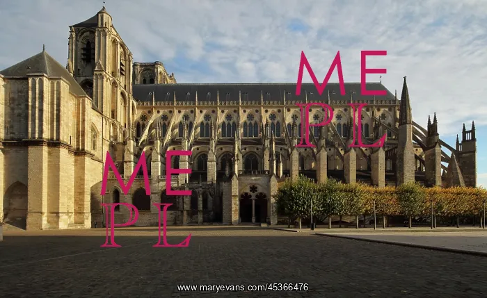 : Bourges Cathedral, Bourges, Centre Val de Loire, France : Bourges Cathedral, Bourges, Centre Val de Loire, France