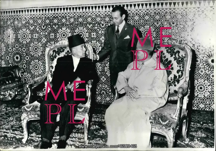 : Bourguiba, Sultan of Morocco, and King Mohammed V : Bourguiba, Sultan of Morocco, and King Mohammed V