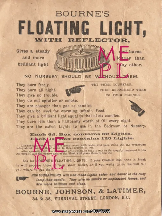 : Bourne's Floating Light with reflector : Bourne's Floating Light with reflector