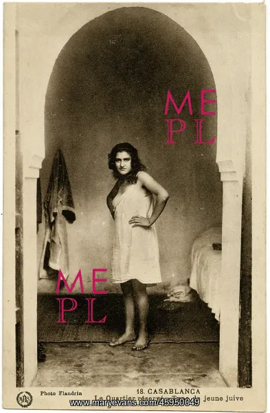 A Young Jewish Prostitute in Casablanca's Bousbir, 1923 from Mary Evans