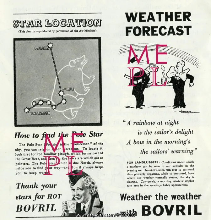 : Two Bovril advertisements during WW2 : Two Bovril advertisements during WW2