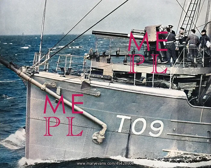 : Bow of a Naval minesweeper, WWII : Bow of a Naval minesweeper, WWII