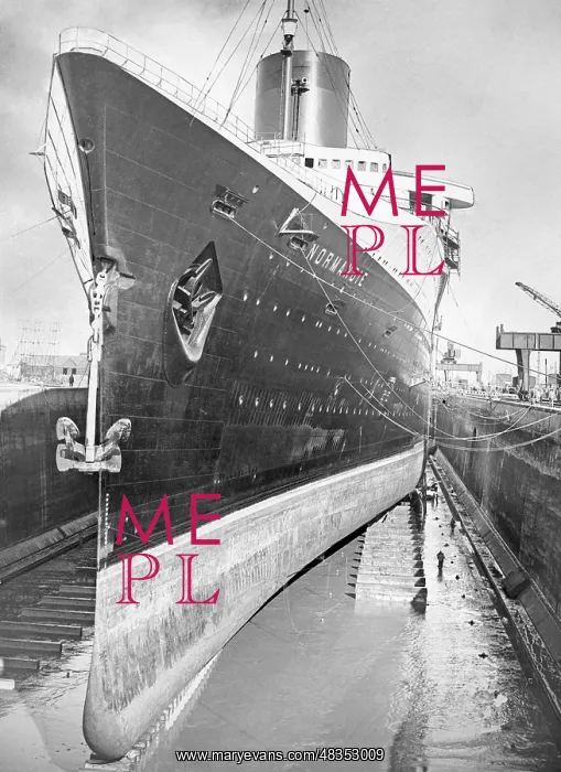 : Bow of the Normandie, 1935 : Bow of the Normandie, 1935