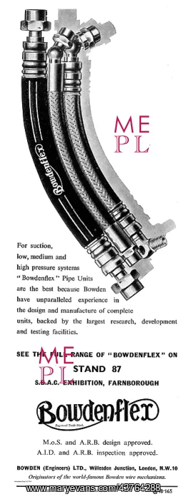 : Bowdenflex Flexible High Pressure Pipes For Aircraft : Bowdenflex Flexible High Pressure Pipes For Aircraft
