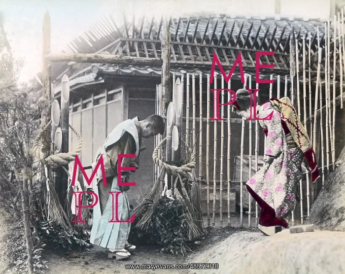  : Bowing in greeting, Japan, circa 1890s