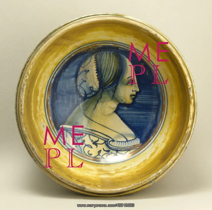 : Bowl: bust of a woman : Bowl: bust of a woman