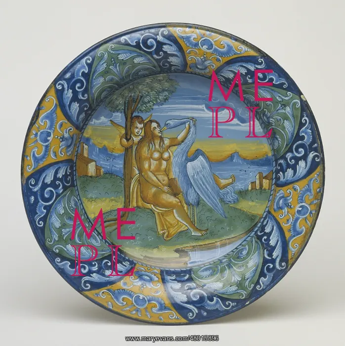 : Bowl: Leda and the Swan : Bowl: Leda and the Swan