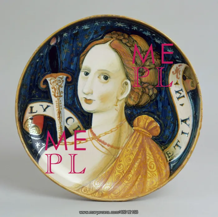 : Bowl: Lucretia stabbing herself : Bowl: Lucretia stabbing herself