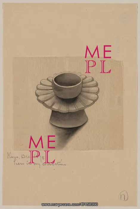 : Bowl on petal-shaped platter with conical base : Bowl on petal-shaped platter with conical base