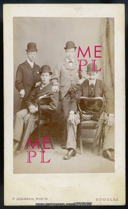 : Bowler Hatted Men - circa 1890 : Bowler Hatted Men - circa 1890