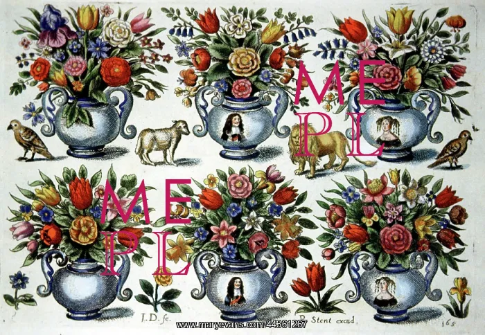  : Bowls of bouquets of flowers
