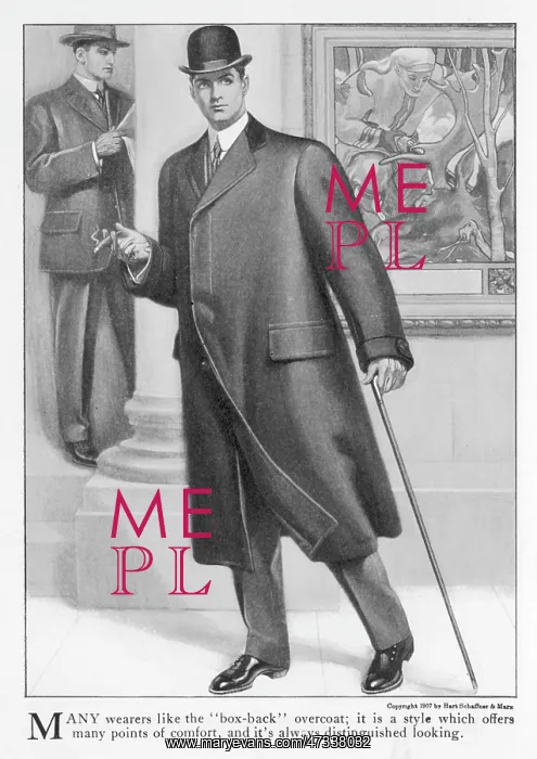 : Box-Back Overcoat 1907 : Box-Back Overcoat 1907