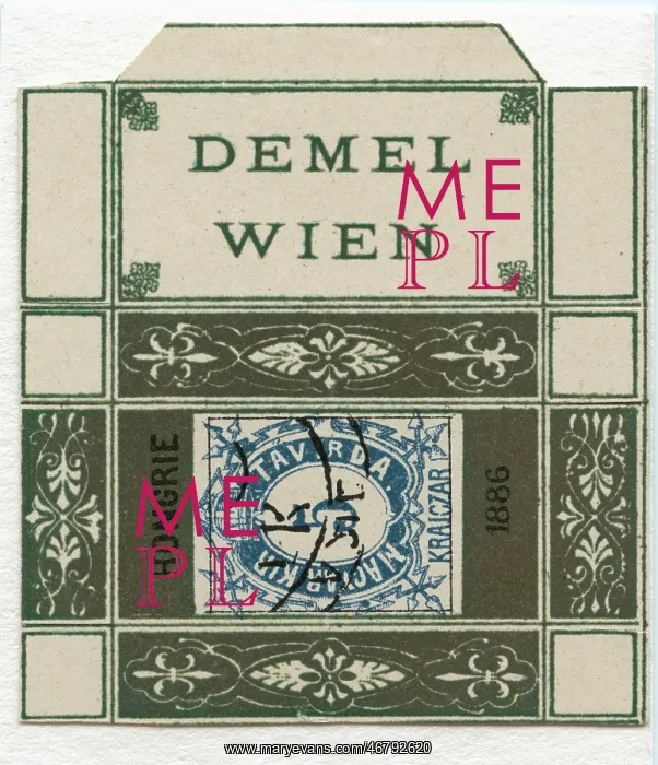 : Box of the confectionery Demel Vienna : Box of the confectionery Demel Vienna