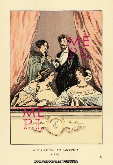 : A box at the Italian Opera, 1852 : A box at the Italian Opera, 1852