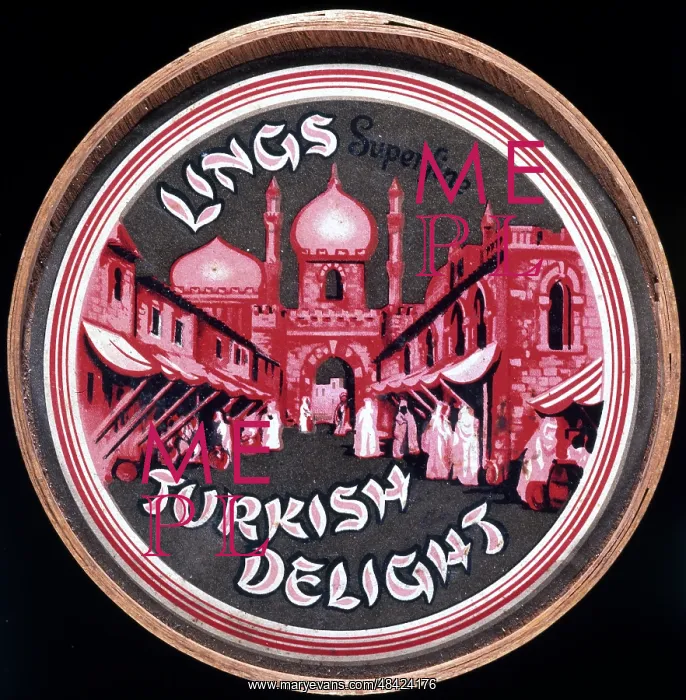 : Box label, Lings Turkish Delight : Box label, Lings Turkish Delight