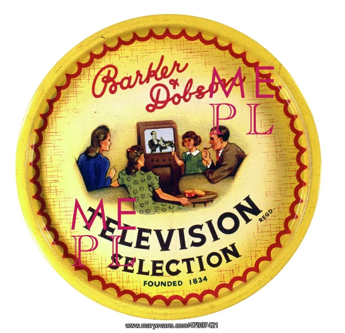 : Box lid design, Barker & Dobson Television Selection : Box lid design, Barker & Dobson Television Selection