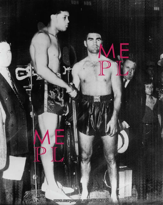  : The two boxer Joe Louis (left) and