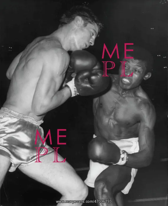 : Boxer Jose Legra during a match : Boxer Jose Legra during a match
