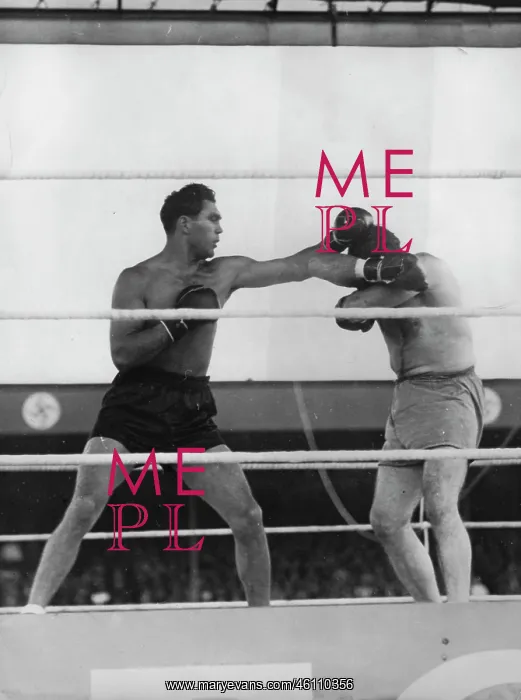 : The boxer Max Schmeling (elft) and Paulino : The boxer Max Schmeling (elft) and Paulino