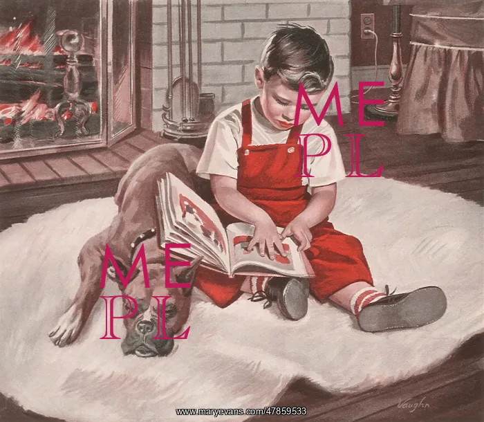  : Boxer Naps Next to Boy