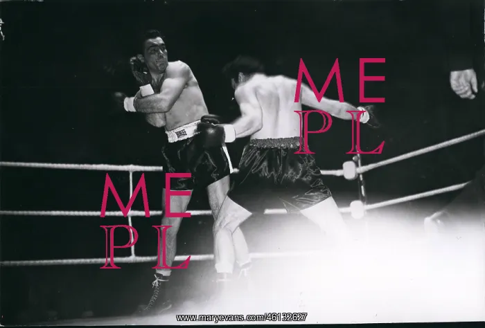 : Boxing. Jan. 01, 1950 - Maxim Knocks Out Freddie Mills In Tenth Round : Boxing. Jan. 01, 1950 - Maxim Knocks Out Freddie Mills In Tenth Round