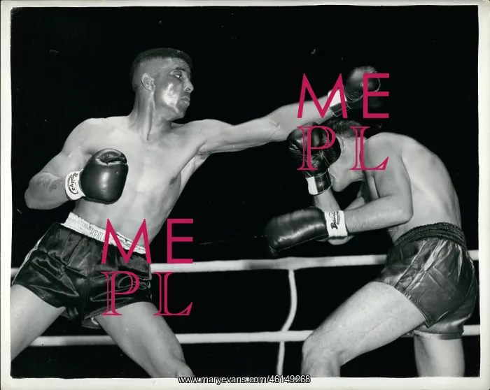 : Boxing. Jun. 06, 1953 - Randolph Turpin versus Charles Humez...Randy Aims : Boxing. Jun. 06, 1953 - Randolph Turpin versus Charles Humez...Randy Aims