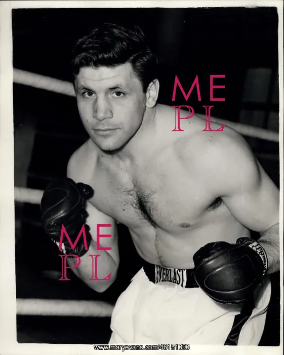 : Boxing. Mar. 18, 1954 - Ronald Lastarza in training : Boxing. Mar. 18, 1954 - Ronald Lastarza in training