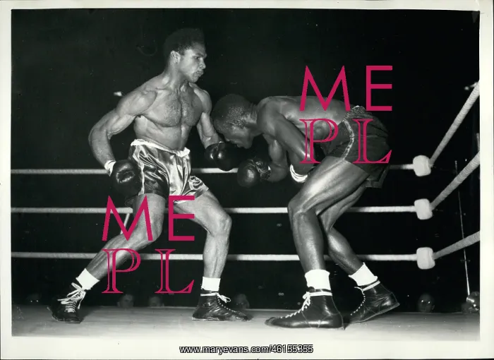 : Boxing. Nov. 11, 1953 - Yolande Pompey knocks out : Boxing. Nov. 11, 1953 - Yolande Pompey knocks out