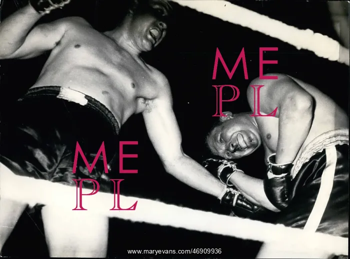 : Boxing. 1956 - German boxer Heinz Neuhaus knocked out by the Canadian james J : Boxing. 1956 - German boxer Heinz Neuhaus knocked out by the Canadian james J