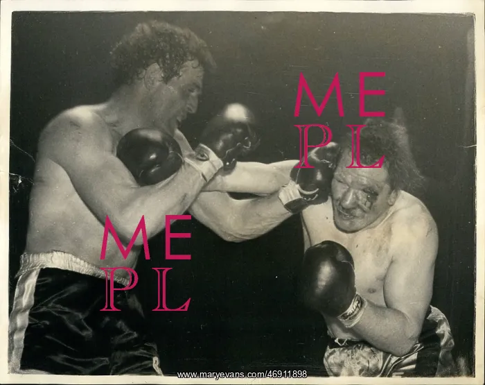 : Boxing. Mar. 03, 1956 - Ron Barton wins fight with Albert Finch : Boxing. Mar. 03, 1956 - Ron Barton wins fight with Albert Finch
