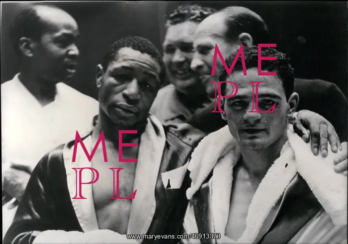 : Boxing. Mar. 17, 1956 - Hilimi beats Billy Peacock on points- At the Palias : Boxing. Mar. 17, 1956 - Hilimi beats Billy Peacock on points- At the Palias
