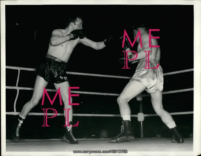 : Boxing. Oct. 10, 1956 - Sammy Macarthy wins at Harringay.: Harringay Arena London : Boxing. Oct. 10, 1956 - Sammy Macarthy wins at Harringay.: Harringay Arena London