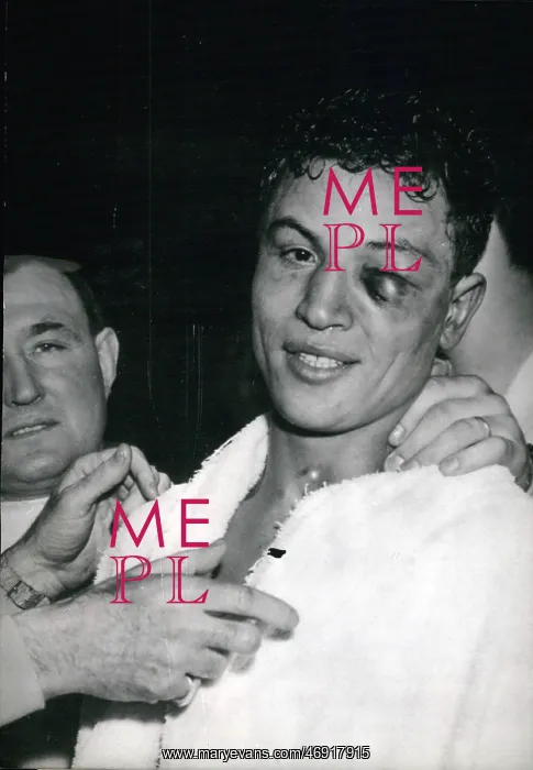 : Boxing. Jan. 01, 1957 - Cherif Hamia Wins European Feather Weight Title : Boxing. Jan. 01, 1957 - Cherif Hamia Wins European Feather Weight Title