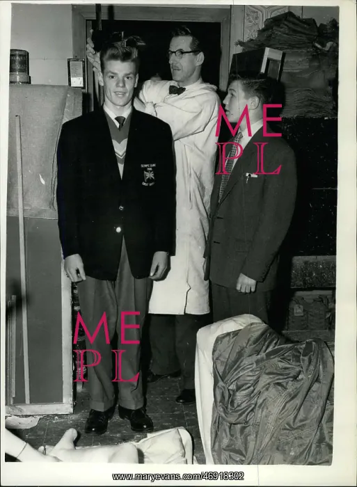 : Boxing. Jan. 11, 1957 - Britain's Olympic Gold Medalists at Madame Tussauds : Boxing. Jan. 11, 1957 - Britain's Olympic Gold Medalists at Madame Tussauds