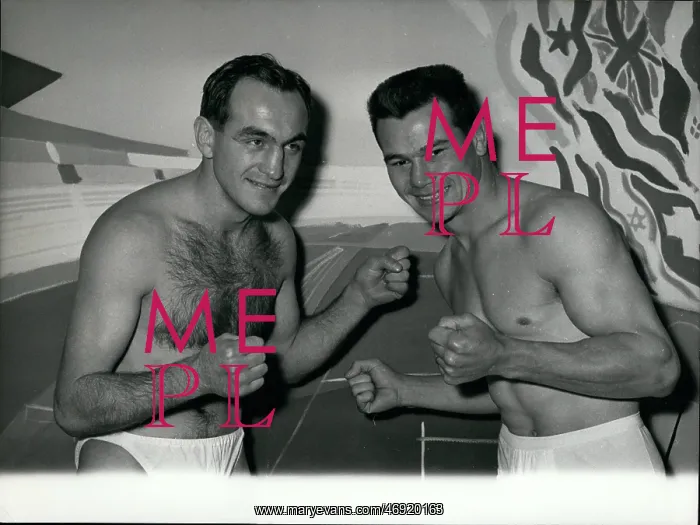 : Boxing. Nov. 11, 1957 - Humez versus Andre Drille title at Stake : Boxing. Nov. 11, 1957 - Humez versus Andre Drille title at Stake