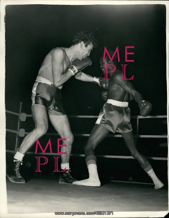 : Boxing. Aug. 08, 1956 - Peter Materman Gains Points Decision Over Eid Gavilian.Riot : Boxing. Aug. 08, 1956 - Peter Materman Gains Points Decision Over Eid Gavilian.Riot