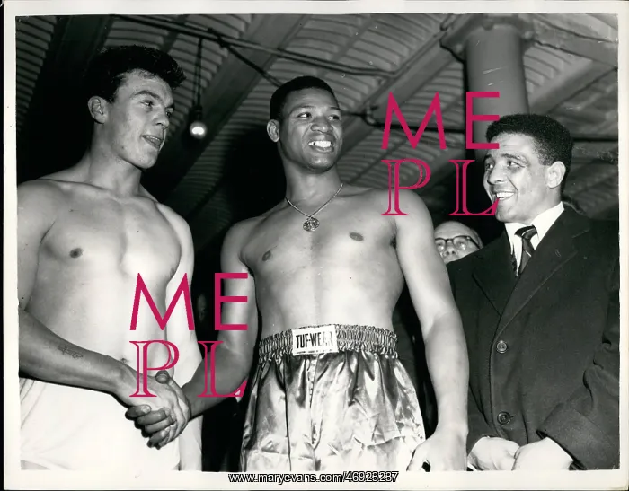 : Boxing. Dec. 12, 1956 - Weigh in for International Boxing Contest : Boxing. Dec. 12, 1956 - Weigh in for International Boxing Contest