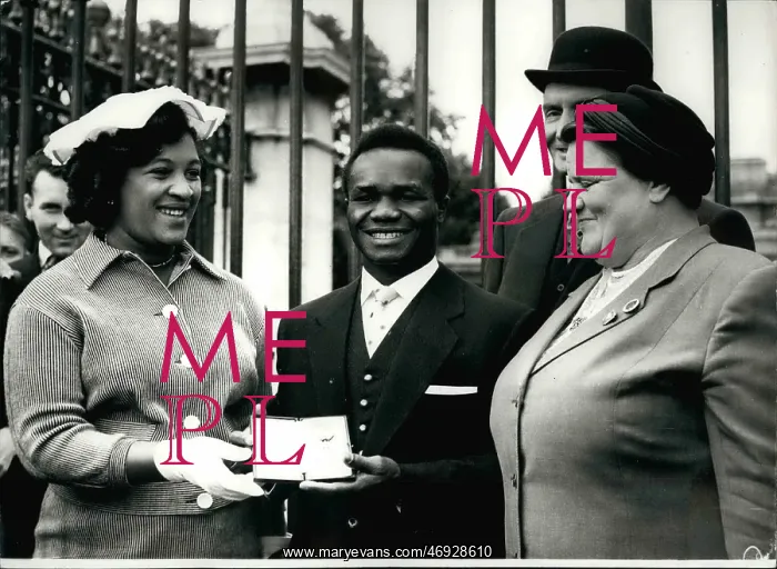 : Boxing. Jul. 07, 1958 - Investiture at Buckingham Palace : Boxing. Jul. 07, 1958 - Investiture at Buckingham Palace