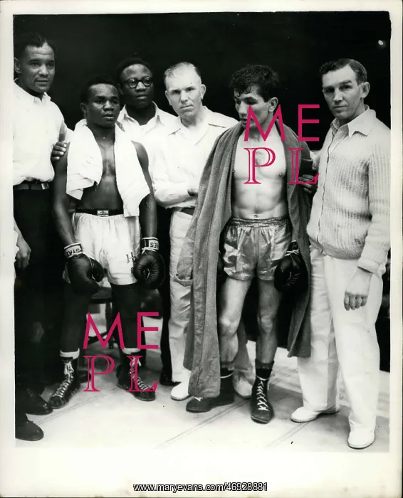 : Boxing. May 04, 1956 -an Bassey beats Italian.ints decision in Liverpool : Boxing. May 04, 1956 -an Bassey beats Italian.ints decision in Liverpool