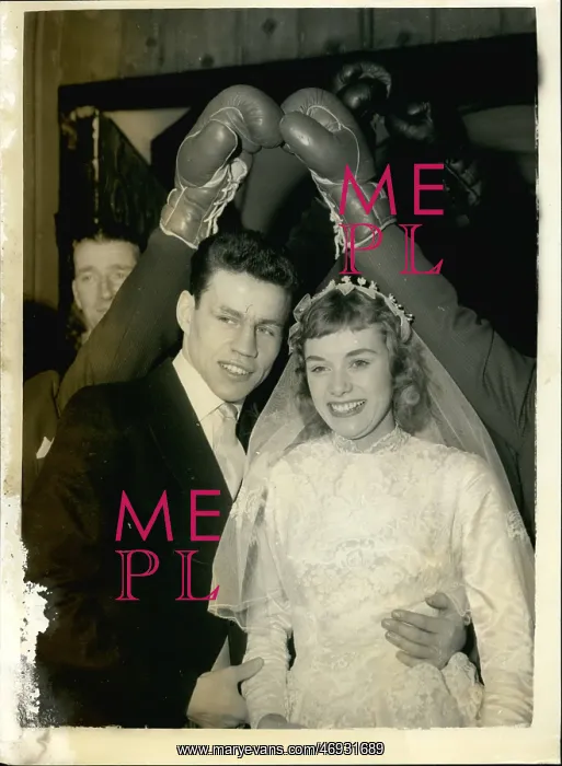  : Boxing. Dec. 21, 1958 - 21-12-58 Terry Downes Weds The wedding took place