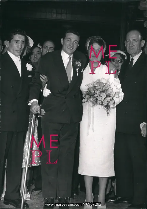 : Boxing. Jun. 06, 1958 - Crippled boxer weds: Hilaire Pratesi : Boxing. Jun. 06, 1958 - Crippled boxer weds: Hilaire Pratesi