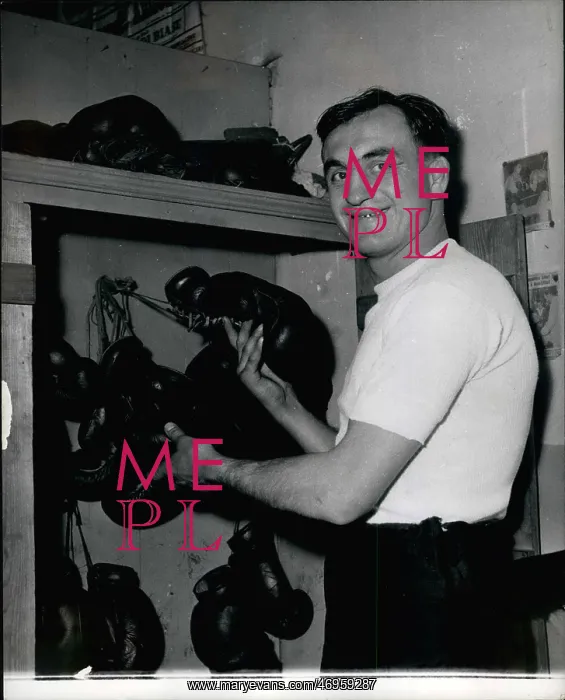 : Boxing. Feb. 28 Charlie Humez selects a pair of boxing gloves : Boxing. Feb. 28 Charlie Humez selects a pair of boxing gloves