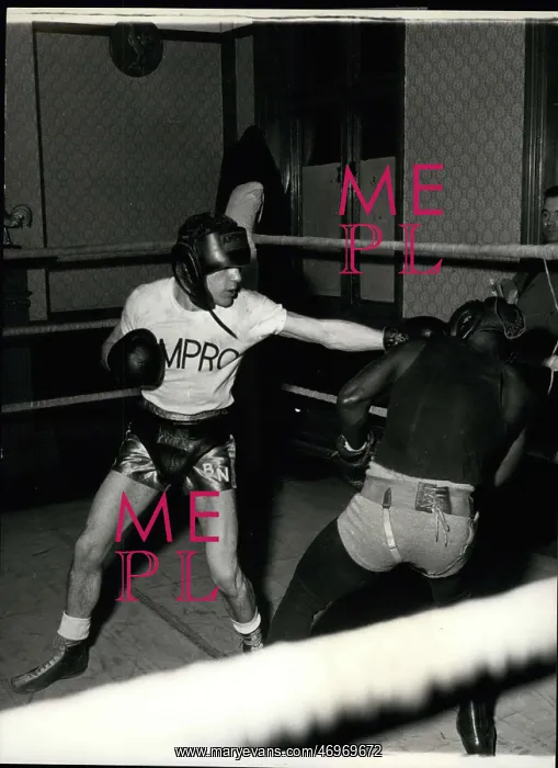 : Boxing. Mar. 31 Bobby Practices with His Left : Boxing. Mar. 31 Bobby Practices with His Left