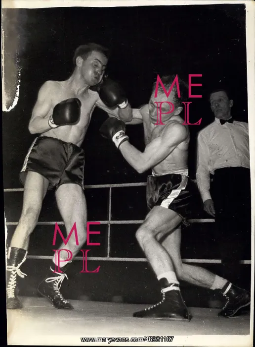 : Boxing. Feb. 24, 1960 - Boxing at Wembley, John Caldwell outpoints Finnish : Boxing. Feb. 24, 1960 - Boxing at Wembley, John Caldwell outpoints Finnish