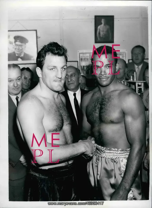 : Boxing. Oct. 10, 1961 - Brian London - Eddie Machin Weigh In. : Boxing. Oct. 10, 1961 - Brian London - Eddie Machin Weigh In.