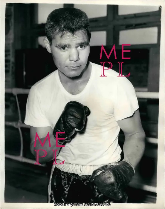 : Boxing. 1961 - Tony Montano trains for contest with Terry Downes : Boxing. 1961 - Tony Montano trains for contest with Terry Downes